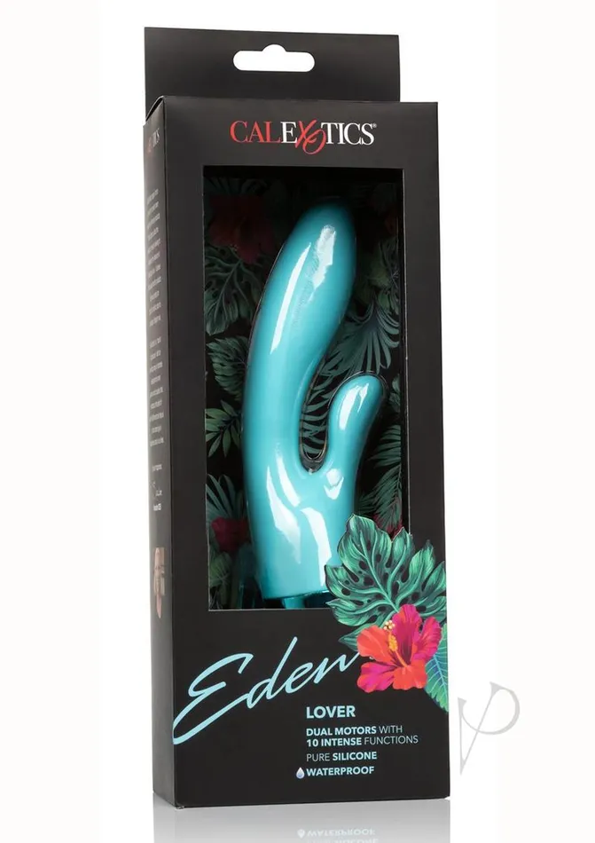 Vibrators Eden Eden Lover Silicone Dual Vibrator Teal