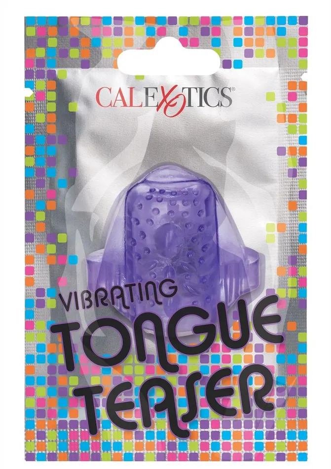 Vibrators Fun Packs Foil Pack Vibrating Tongue Teaser Purple
