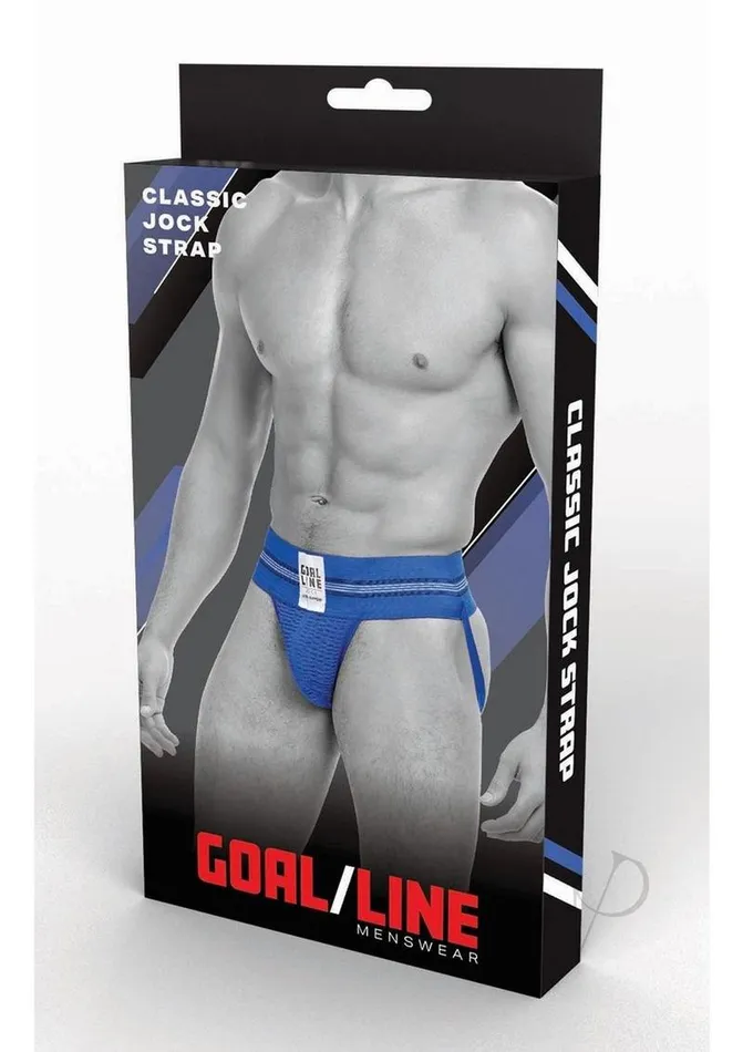 Vibrators Goal Line Goal Line Class Jockstrap LargeXLarge Blue