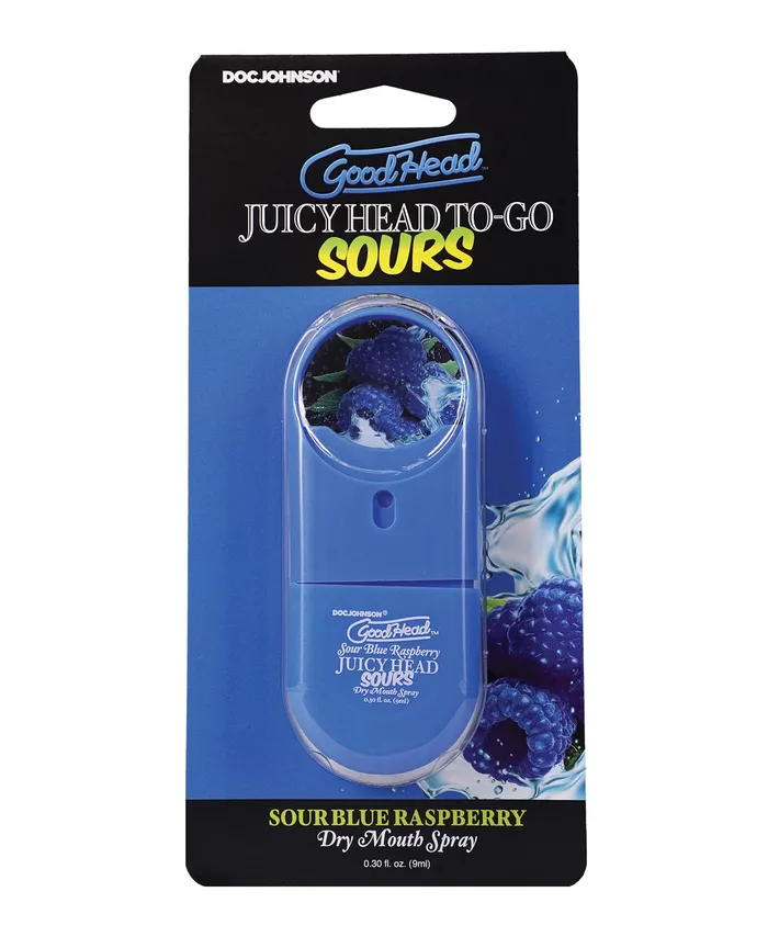 Vibrators Good Head GoodHead Juicy Head Dry Mouth Spray ToGo 30 oz Sour Blue Raspberry Vibrators Good Head GoodHead Juicy Head Dry Mouth Spray ToGo 30 oz Sour Blue Raspberry