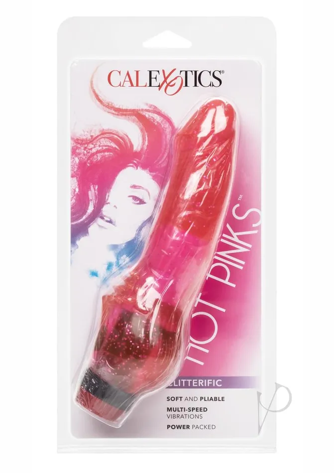 Vibrators Hot Pinks Cliterrific Vibrating Dildo 8in Pink Hot Pinks