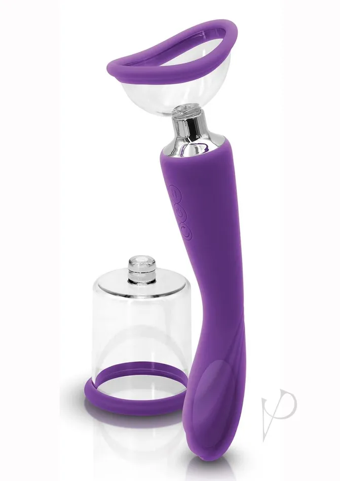 Vibrators Inya Inya Silicone Rechargeable Pump and Vibrator Purple Vibrators Inya Inya Silicone Rechargeable Pump and Vibrator Purple