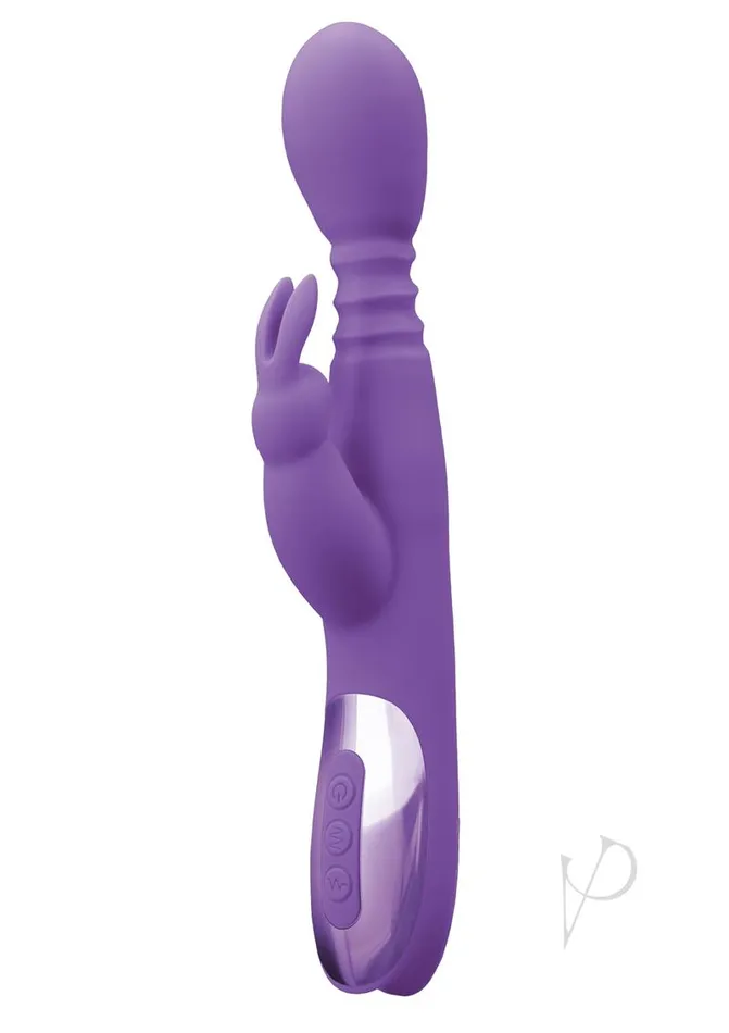 Vibrators Inya Revolve Silicone Rechargeable Rabbit Vibrator Purple Inya