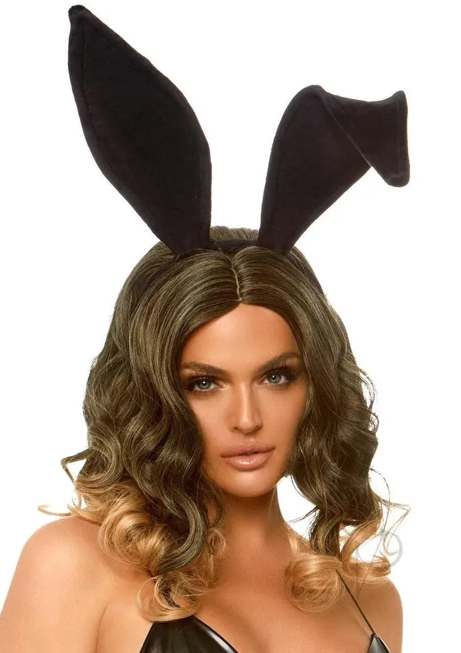 Vibrators Leg Avenue Leg Avenue Bendable Velvet Bunny Ears OS Black