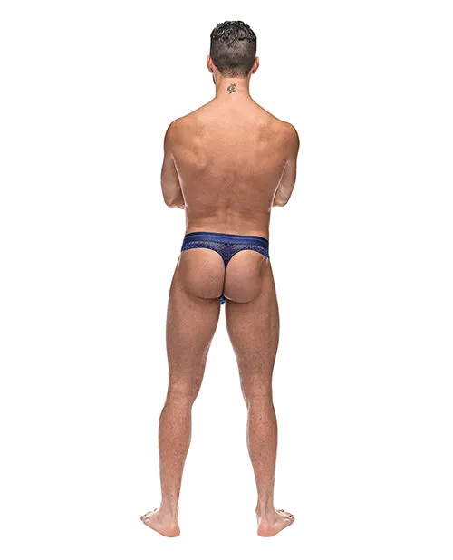 Vibrators Male Power Diamond Mesh Bong Thong Blue LXL Vibrators Male Power Diamond Mesh Bong Thong Blue LXL