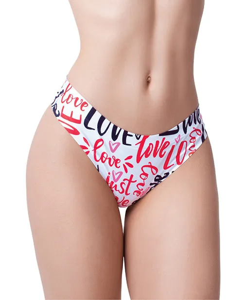 Vibrators Mememe Mememe Love Message Printed Thong MD Vibrators Mememe Mememe Love Message Printed Thong MD