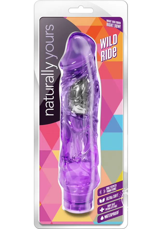 Vibrators Naturally Yours Wild Ride Vibrating Dildo 9in Purple Naturally Yours Vibrators Naturally Yours Wild Ride Vibrating Dildo 9in Purple Naturally Yours
