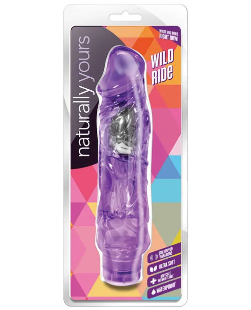 Vibrators Naturally Yours Wild Ride Vibrating Dildo 9in Purple Naturally Yours Vibrators Naturally Yours Wild Ride Vibrating Dildo 9in Purple Naturally Yours