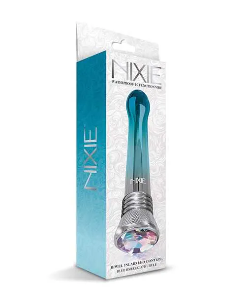 Vibrators Nixie Nixie Waterproof Bulb Vibe 10 Function Blue Ombre Glow Vibrators Nixie Nixie Waterproof Bulb Vibe 10 Function Blue Ombre Glow
