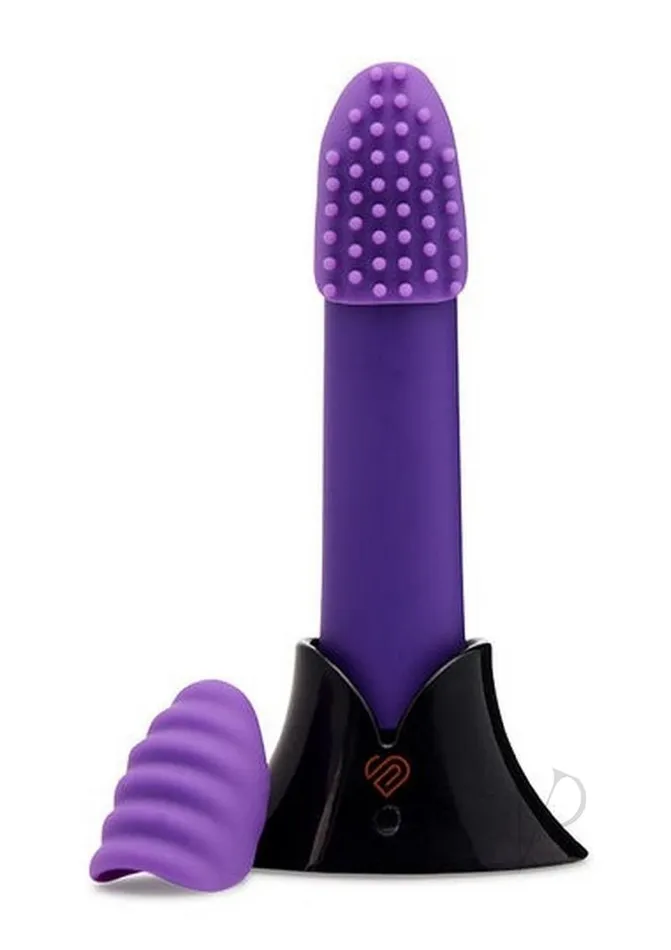 Vibrators Nu Sensuelle Nu Sensuelle Point Plus Rechargeable Silicone Bullet Purple