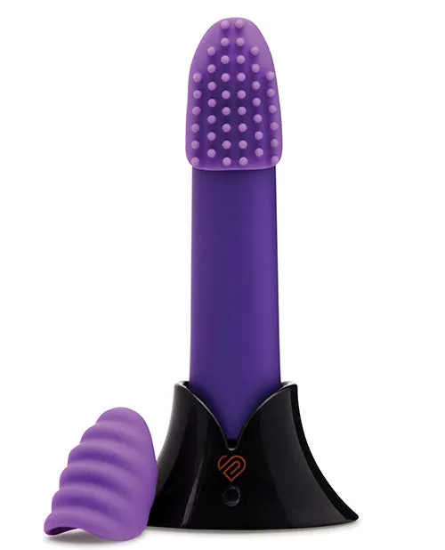 Vibrators Nu Sensuelle Nu Sensuelle Point Plus Rechargeable Silicone Bullet Purple