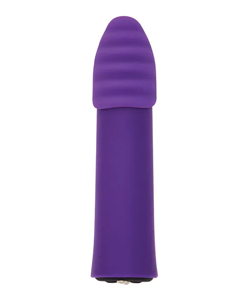 Vibrators Nu Sensuelle Nu Sensuelle Point Plus Rechargeable Silicone Bullet Purple