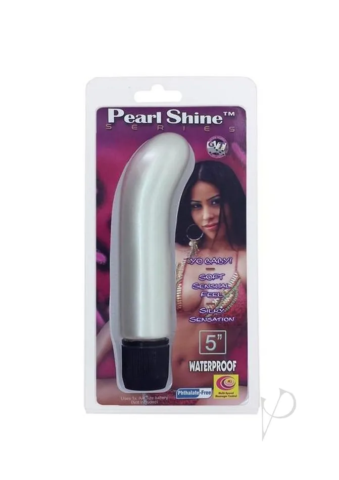 Vibrators Pearl Sheens Pearl Shine GSpot Vibrator 5in White