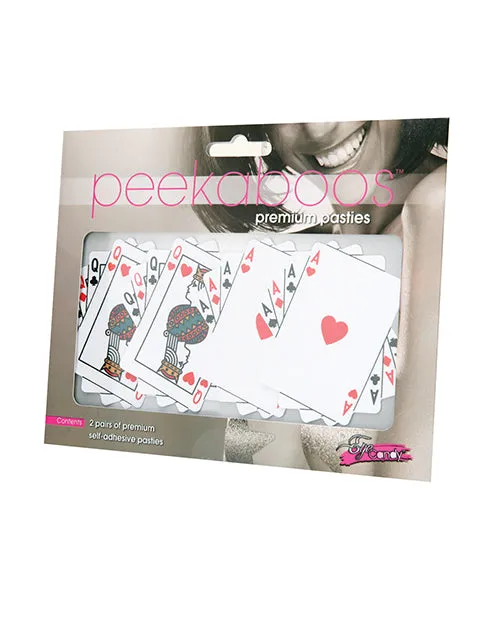 Vibrators Peekaboo Peekaboo Queens and Aces Pasties White Vibrators Peekaboo Peekaboo Queens and Aces Pasties White