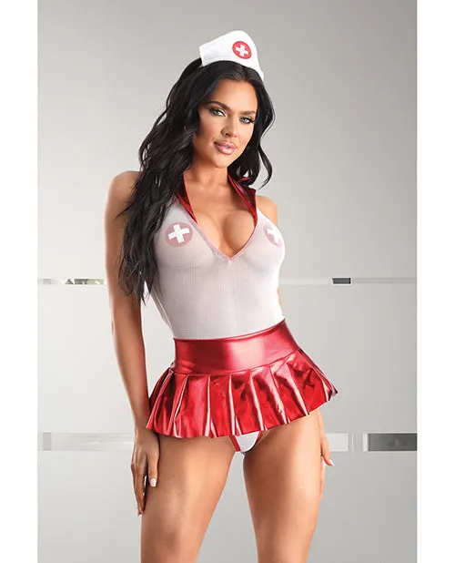 Vibrators Play By Fantasy Lingerie Play Pulse Check Collared Teddy wOpen Back Pleated Skirt Medic Hat Pasties RedWhite LXL Vibrators Play By Fantasy Lingerie Play Pulse Check Collared Teddy wOpen Back Pleated Skirt Medic Hat Pasties RedWhite LXL