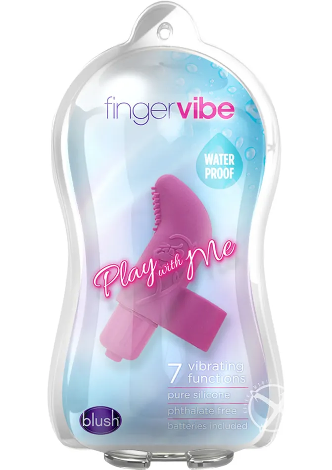 Vibrators Play with Me Finger Vibe Silicone Finger Vibrator Purple Play With Me By Blush
