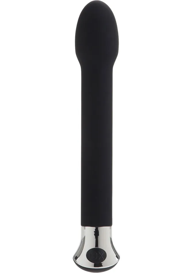Vibrators Risque Risque 10 Function Tulip Vibrator Black