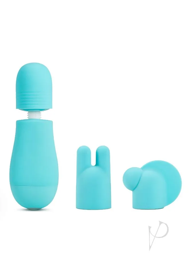Vibrators Rose Rose Petite Massage Wand Kit set of 3 Blue Vibrators Rose Rose Petite Massage Wand Kit set of 3 Blue