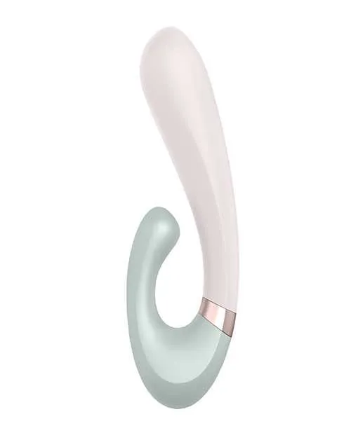 Vibrators Satisfyer Satisfyer Heat Wave Silicone Warming Rabbit Vibrator Mint Vibrators Satisfyer Satisfyer Heat Wave Silicone Warming Rabbit Vibrator Mint