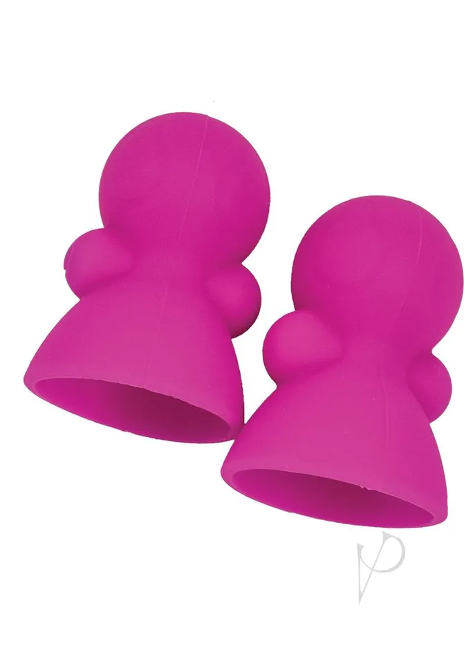 Vibrators Seduce Me Seduce Me Nipple Suckers Silicone Vibrating Pink
