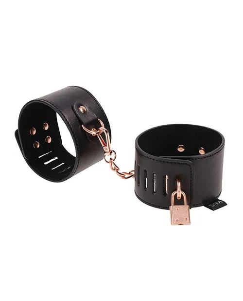 Vibrators Sex and Mischief Brat Locking Cuffs Rose GoldBlack Sex And Mischief Vibrators Sex and Mischief Brat Locking Cuffs Rose GoldBlack Sex And Mischief