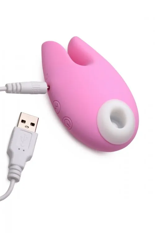 Vibrators SimpleeDiscreet Inmi Shegasm Sucky Bunny Clit Stimulator Pink