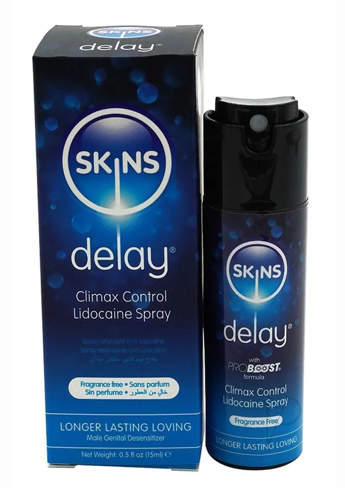 Vibrators Skins Skins Lidocaine Delay Spray 15ml