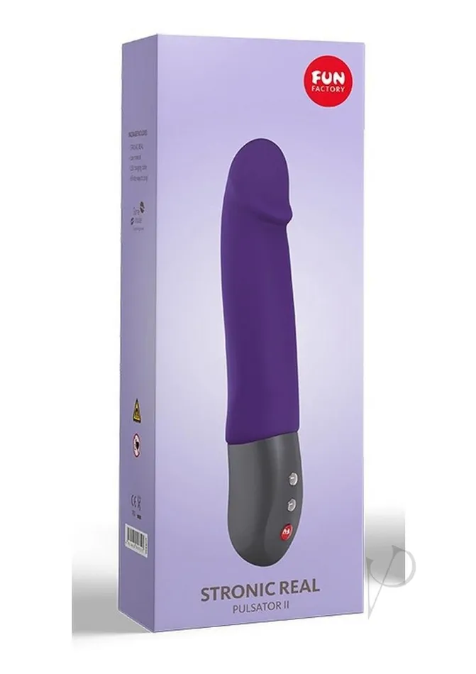 Vibrators Stronic Real Rechargeable Silicone Thrusting Vibrator Purple Fun Factory Vibrators Stronic Real Rechargeable Silicone Thrusting Vibrator Purple Fun Factory