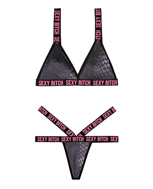 Vibrators Vibes By Fantasy Lingerie Vibes Sexy Bitch Bralette Strappy Panty Black ML Vibrators Vibes By Fantasy Lingerie Vibes Sexy Bitch Bralette Strappy Panty Black ML