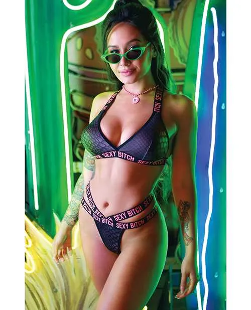 Vibrators Vibes By Fantasy Lingerie Vibes Sexy Bitch Bralette Strappy Panty Black ML Vibrators Vibes By Fantasy Lingerie Vibes Sexy Bitch Bralette Strappy Panty Black ML