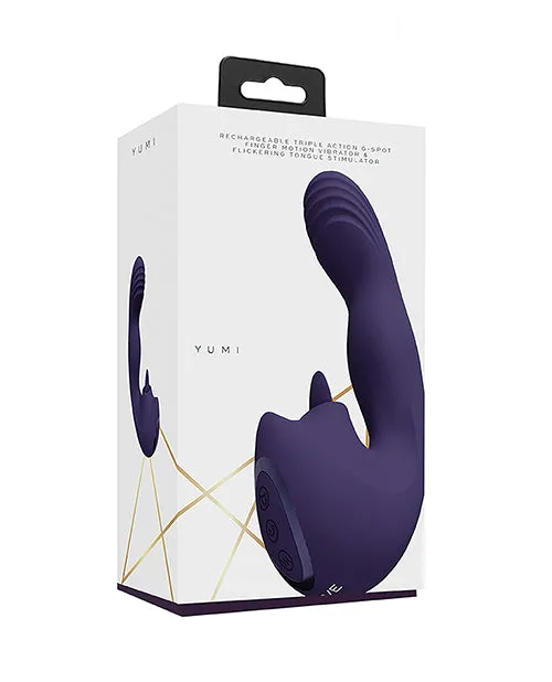 Vibrators Vive By Shots Vive YUMI Rechargeable Silicone Triple Motor GSpot Finger Motion Vibrator Purple Vibrators Vive By Shots Vive YUMI Rechargeable Silicone Triple Motor GSpot Finger Motion Vibrator Purple