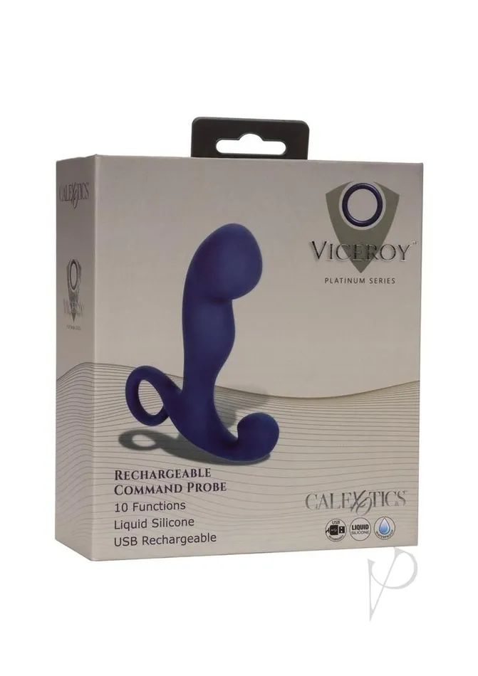 Viceroy Anal Viceroy Silicone Rechargeable Command Prostate Stimulator Blue Viceroy Anal Viceroy Silicone Rechargeable Command Prostate Stimulator Blue