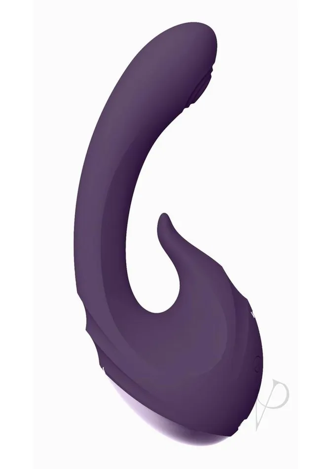 Vive By Shots Vive Miki Rechargeable Silicone Pulse Wave and Flickering GSpot Vibrator Purple Vibrators