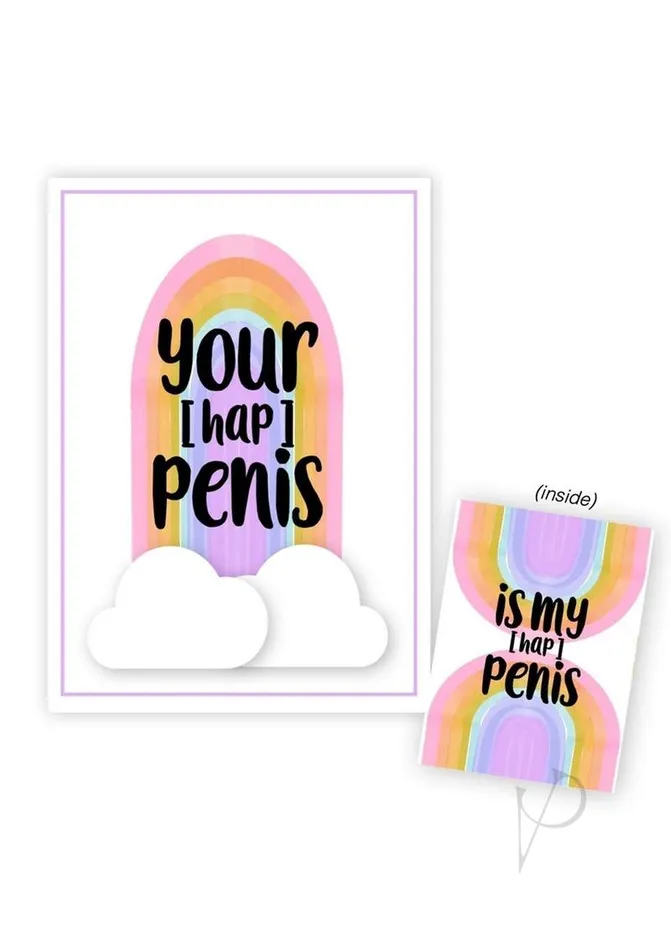 Warm Human Your HapPenis is My HapPenis Greeting Card Warm Human Vibrators