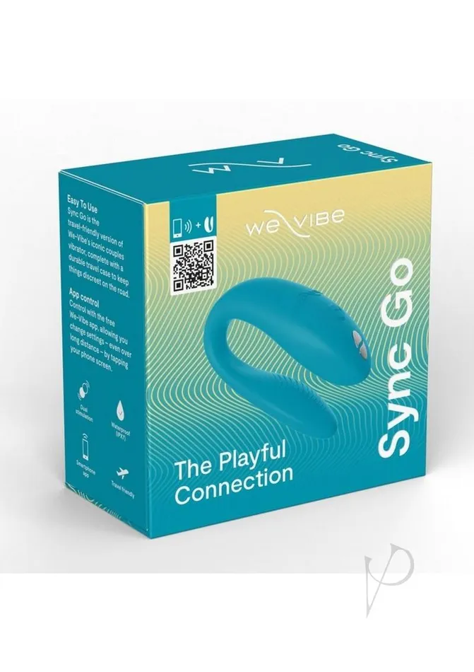 WeVibe Sync Go App Control Rechargeable Silicone Couples Vibrator Turquoise We Vibe Female Sex Toys WeVibe Sync Go App Control Rechargeable Silicone Couples Vibrator Turquoise We Vibe Female Sex Toys
