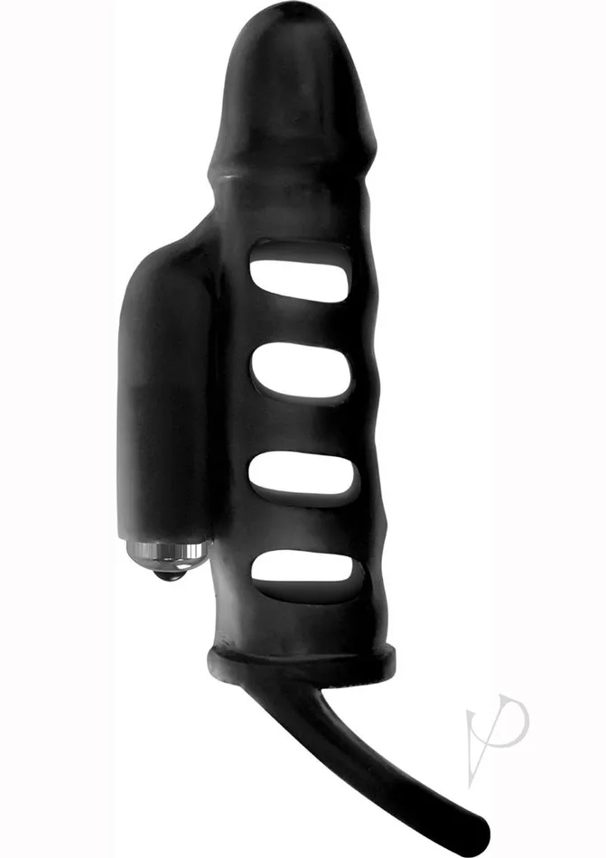 Wet Dreams Ram Rod Silicone Vibrating Penis Extender Black Wet Dreams Anal