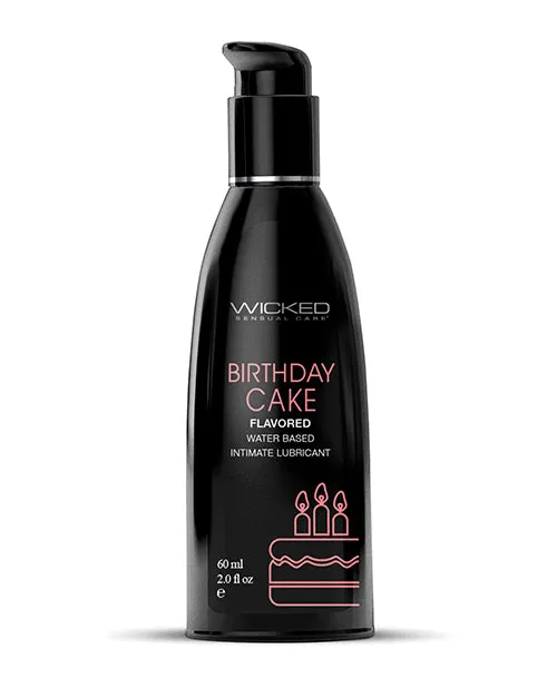Wicked Aqua Wicked Aqua Water Based Flavored Lubricant Birthday Cake 2oz Lubricants