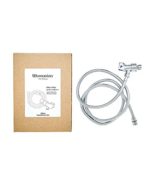 Womanizer Wave Shower Hose and Shower Arm Mount Set Chrome Womanizer Vibrators Womanizer Wave Shower Hose and Shower Arm Mount Set Chrome Womanizer Vibrators