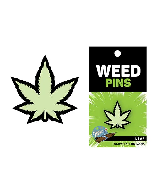 Wood Rocket Dildos Wood Rocket Weed Pot Leaf Pin Glow in the Dark