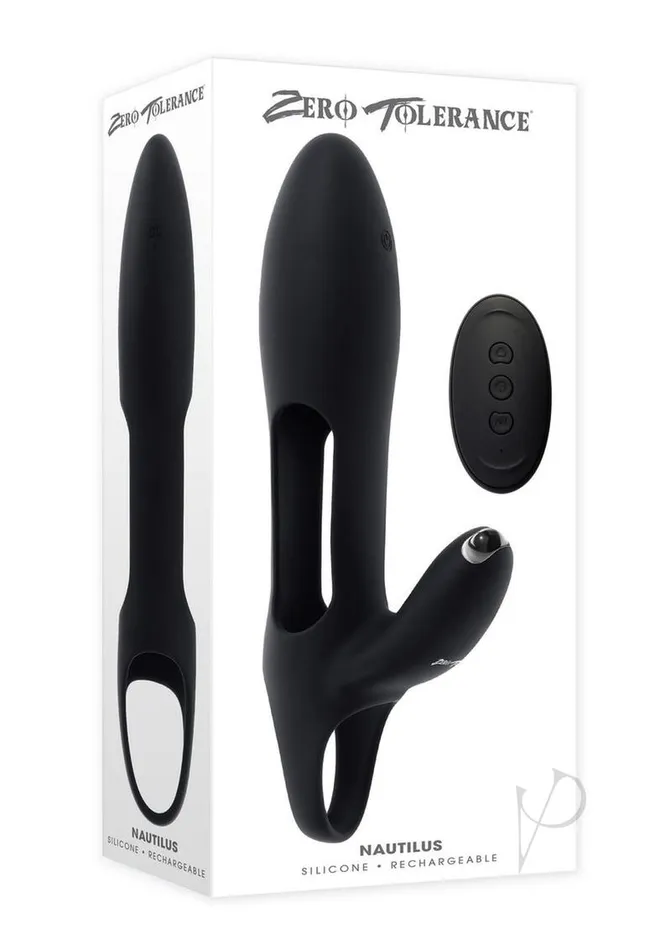 Zero Tolerance Anal Zero Tolerance Nautilus Rechargeable Silicone Dual Cock Ring Black Zero Tolerance Anal Zero Tolerance Nautilus Rechargeable Silicone Dual Cock Ring Black