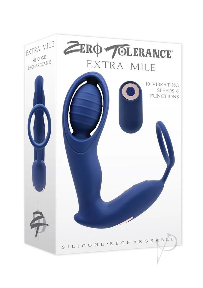 Zero Tolerance Extra Mile Rechargeable Silicone CRing Double Motor Vibrator with Remote Control Blue Zero Tolerance Female Sex Toys Zero Tolerance Extra Mile Rechargeable Silicone CRing Double Motor Vibrator with Remote Control Blue Zero Tolerance Female Sex Toys