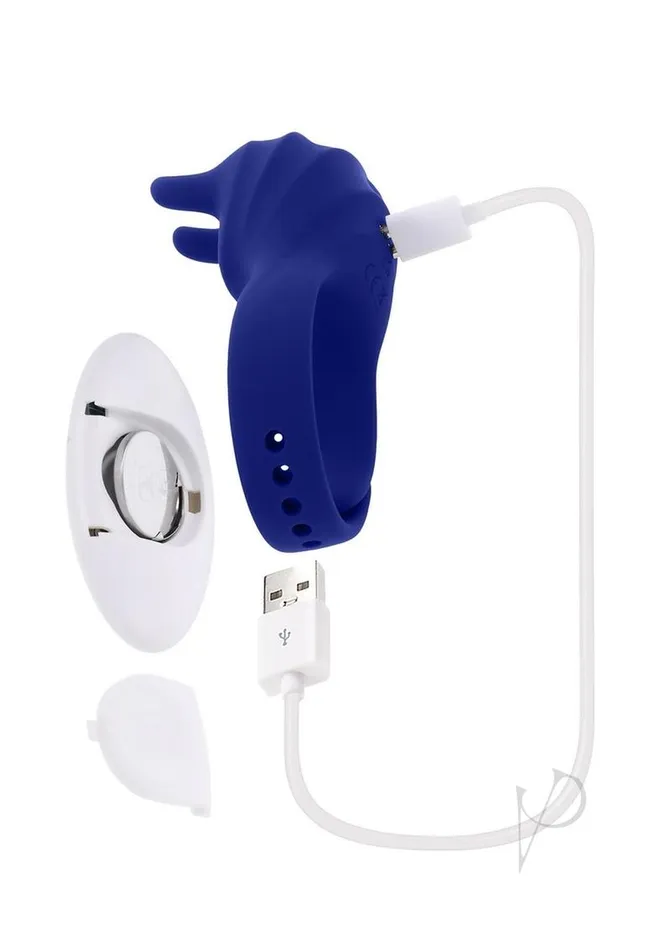 Zero Tolerance Male Sex Toys Zero Tolerance Adjustable Fun Ring Rechargeable Silicone Cock Ring Blue