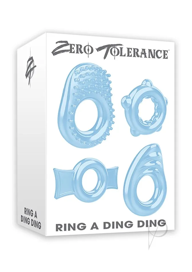 Zero Tolerance Male Sex Toys Zero Tolerance Ring A Ding Ding Cock Ring Kit 4 piece kit Blue Zero Tolerance Male Sex Toys Zero Tolerance Ring A Ding Ding Cock Ring Kit 4 piece kit Blue