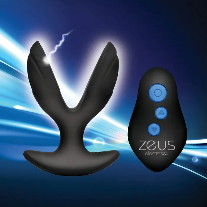 Zeus Electrosex Anal 64X ElectroSpread Vibrating and Estim Silicone Butt Plug Zeus Electrosex Anal 64X ElectroSpread Vibrating and Estim Silicone Butt Plug