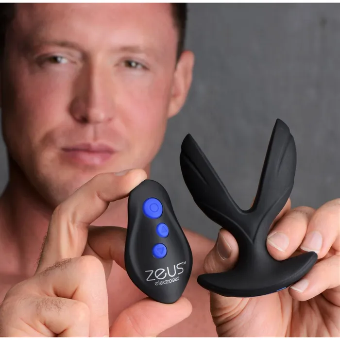 Zeus Electrosex Anal 64X ElectroSpread Vibrating and Estim Silicone Butt Plug