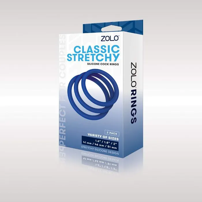 Zolo Classic Stretchy Silicone Cock Ring 3Pack Wild Night Fantasies Male Sex Toys Zolo Classic Stretchy Silicone Cock Ring 3Pack Wild Night Fantasies Male Sex Toys
